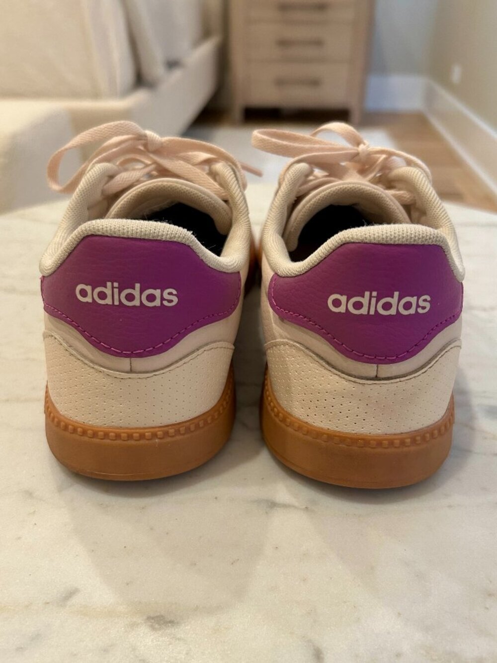Adidas Breaknet Sleek Sneaker in Purple Stripe - Picture 3 of 5